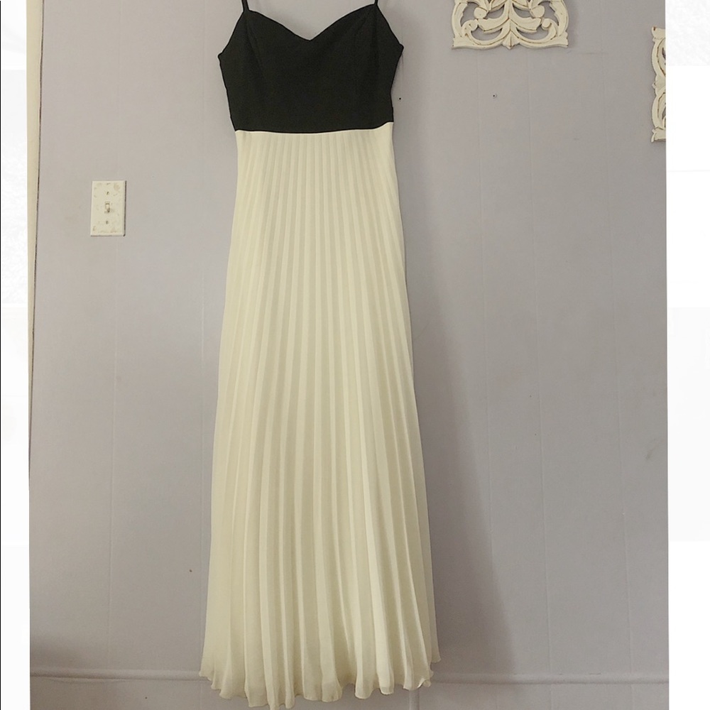 Black and white prom dress